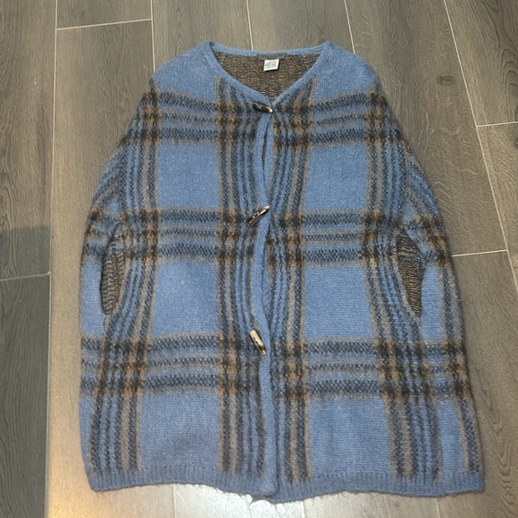 Elsamanda Made in Italy Mohair Blend Cape Poncho One Size Anthropologie - Picture 15 of 16